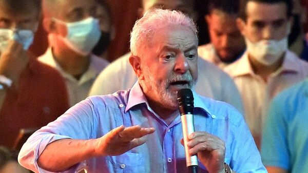 Ex-presidente Lula (PT) em encontro partidário, 30 de março de 2022 - Sputnik Brasil