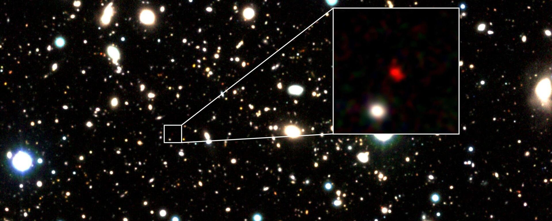 Registro da galáxia HD1, a mais distante já registrada na história - Sputnik Brasil, 1920, 07.04.2022