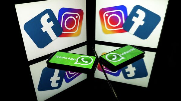 Logos do Facebook, Instagram e Whatsapp - Sputnik Brasil