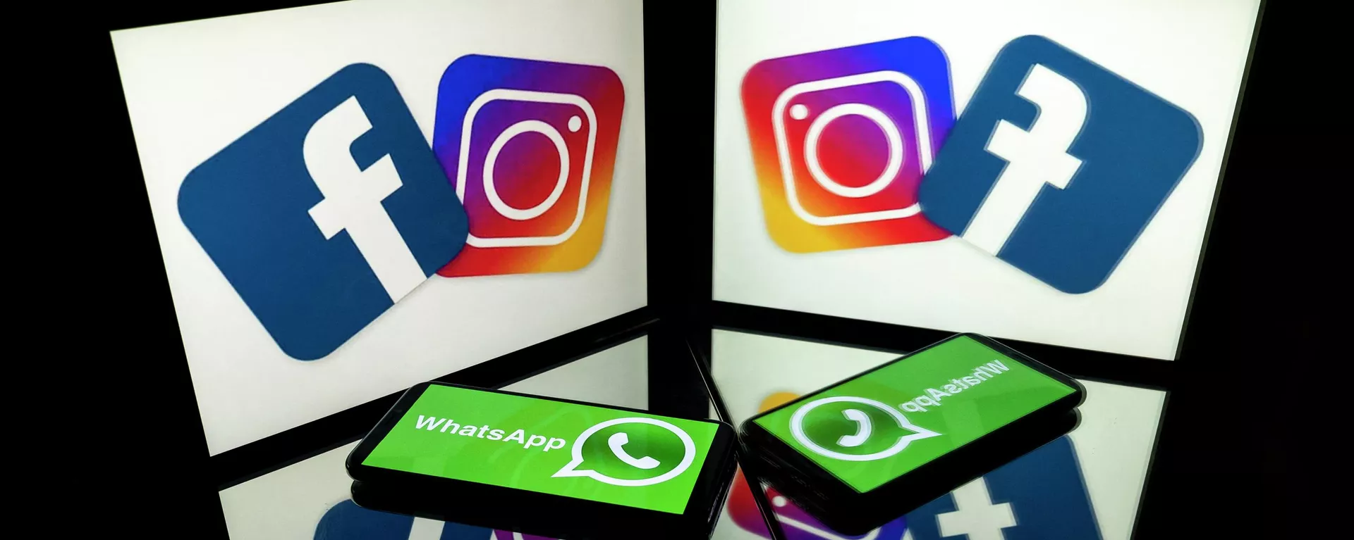 Logos do Facebook, Instagram e Whatsapp - Sputnik Brasil, 1920, 11.04.2022