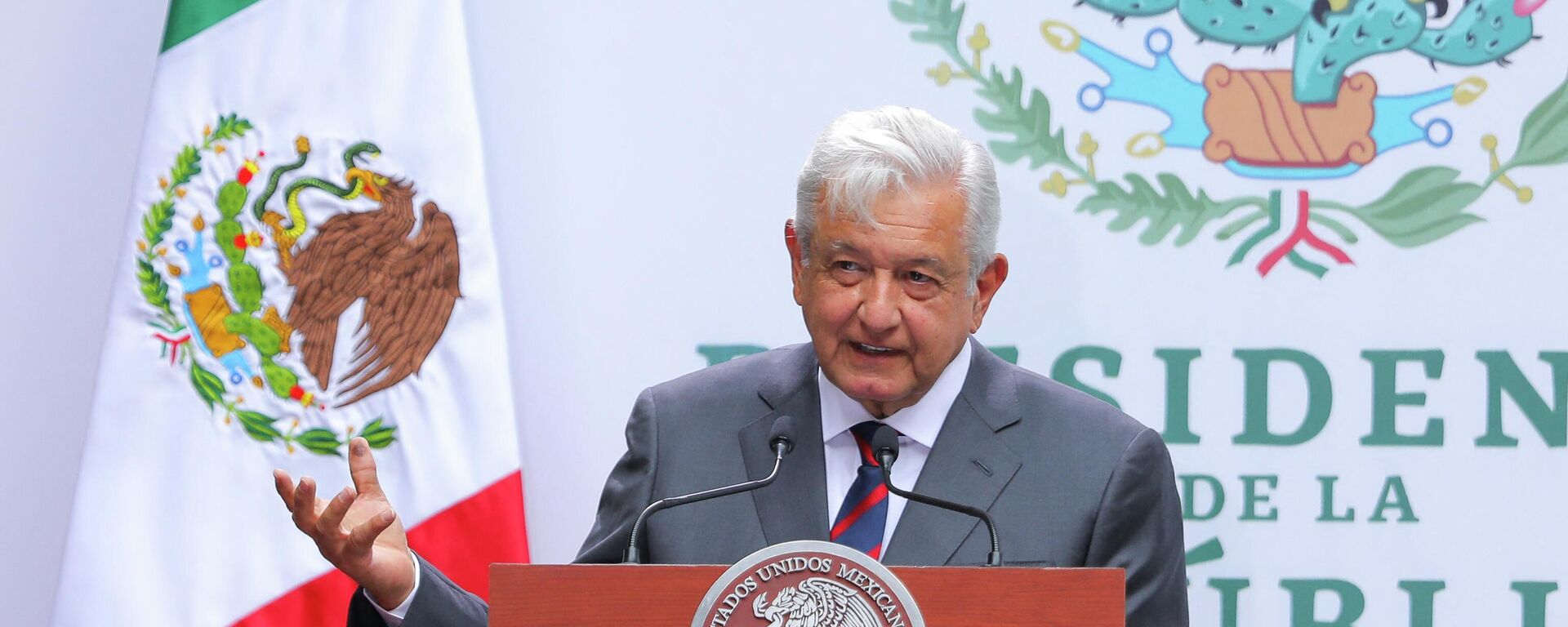 Andrés Manuel López Obrador, presidente do México - Sputnik Brasil, 1920, 25.04.2022