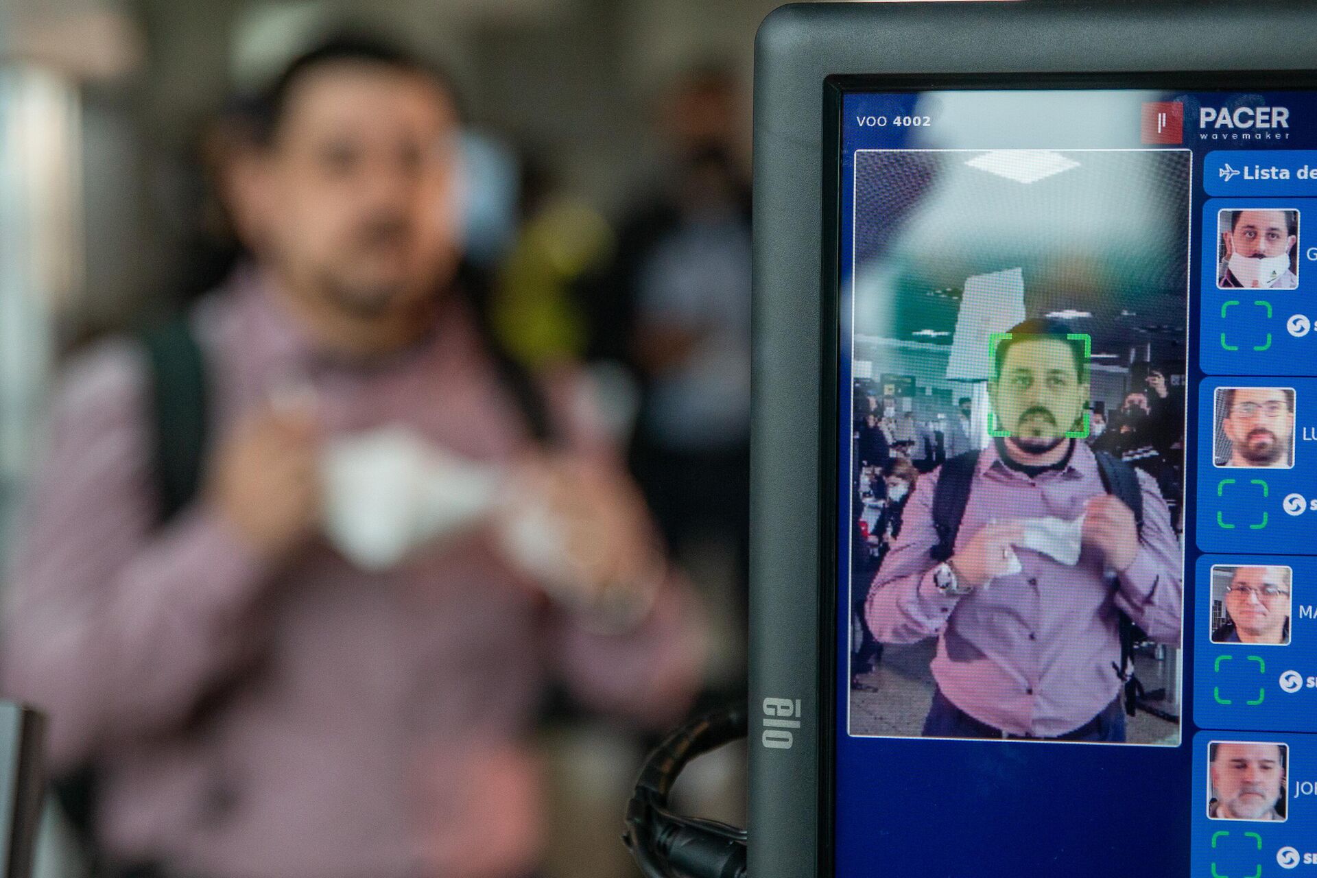 Sistema de reconhecimento facial é testado no aeroporto de Congonhas, em São Paulo, 15 de junho de 2021 - Sputnik Brasil, 1920, 25.04.2022