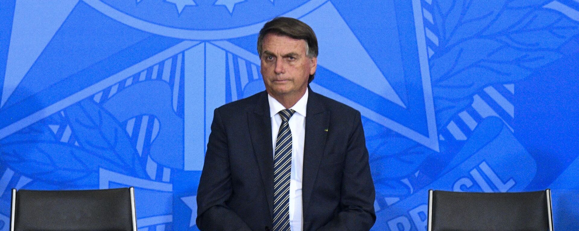 Presidente Jair Bolsonaro (PL) durante encontro com parlamentares em cerimônia Liberdade de Expressão, em 27 de abril de 2022.  - Sputnik Brasil, 1920, 27.04.2022