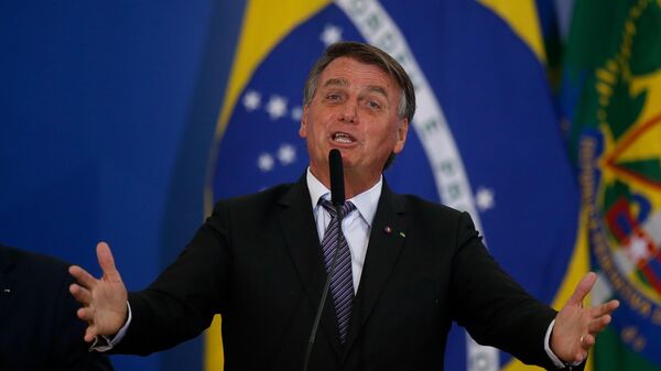 Jair Bolsonaro, então presidente do Brasil, em 31 de março de 2022 - Sputnik Brasil