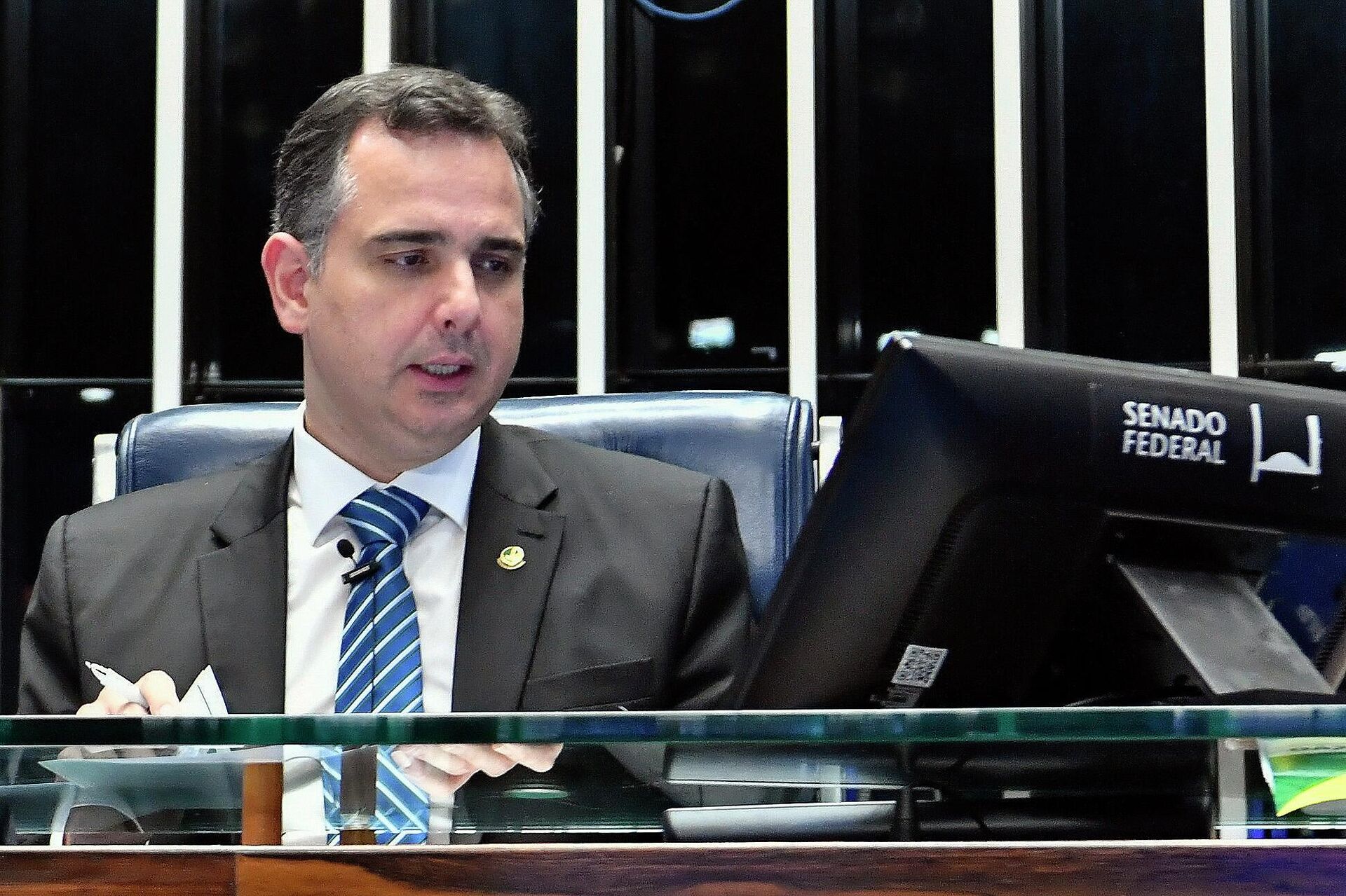 Rodrigo Pacheco no Plenário do Senado, 3 de maio de 2022 - Sputnik Brasil, 1920, 11.01.2023