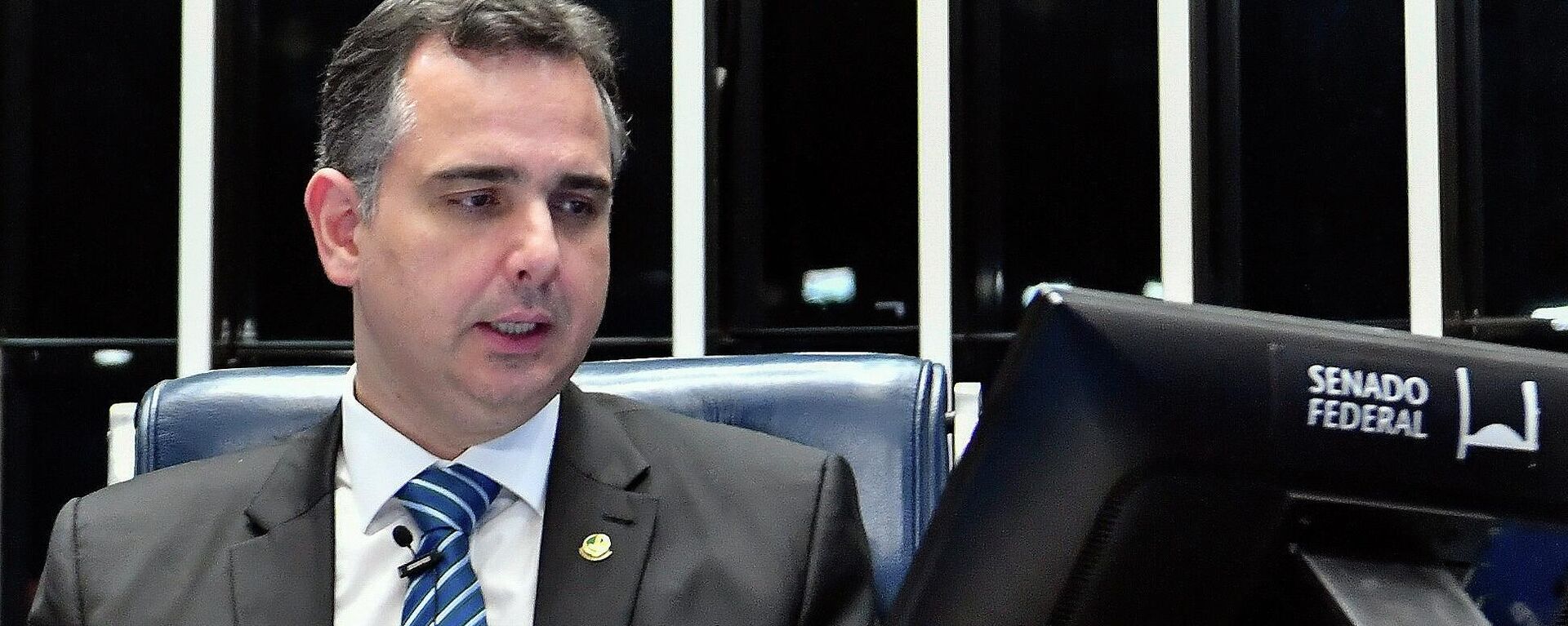 Rodrigo Pacheco no Plenário do Senado, 3 de maio de 2022 - Sputnik Brasil, 1920, 08.04.2024