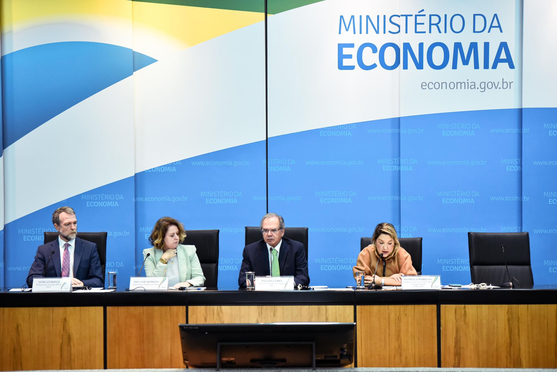 Ministro da Economia, Paulo Guedes, participa do lançamento da Plataforma digital Monitor de Investimentos, 9 de maio de 2022 - Sputnik Brasil, 1920, 09.05.2022