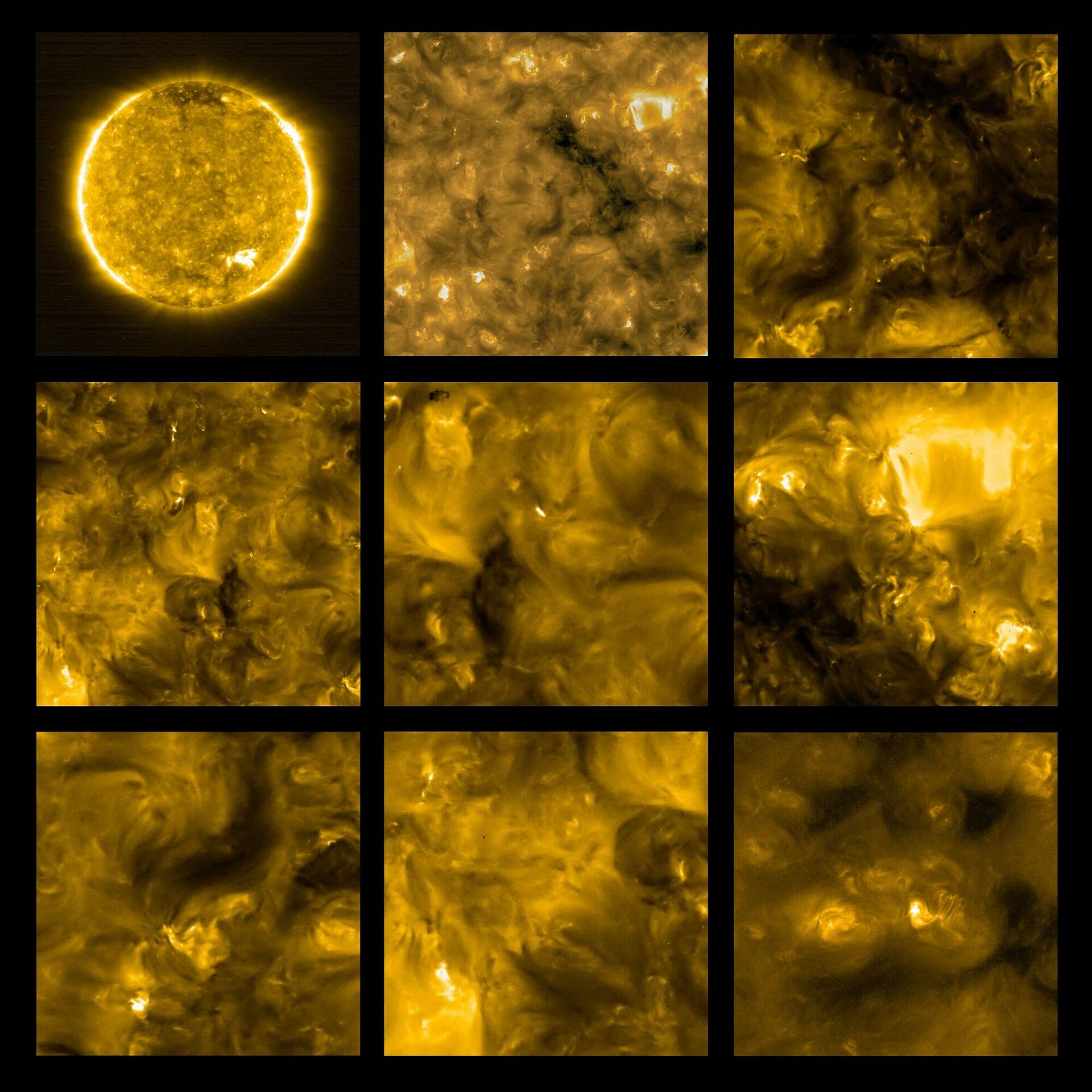 Imagens obtidas pelo Extreme Ultraviolet Imager (EUI) do Orbitador Solar da NASA e ESA, 30 de maio de 2020 - Sputnik Brasil, 1920, 10.05.2022
