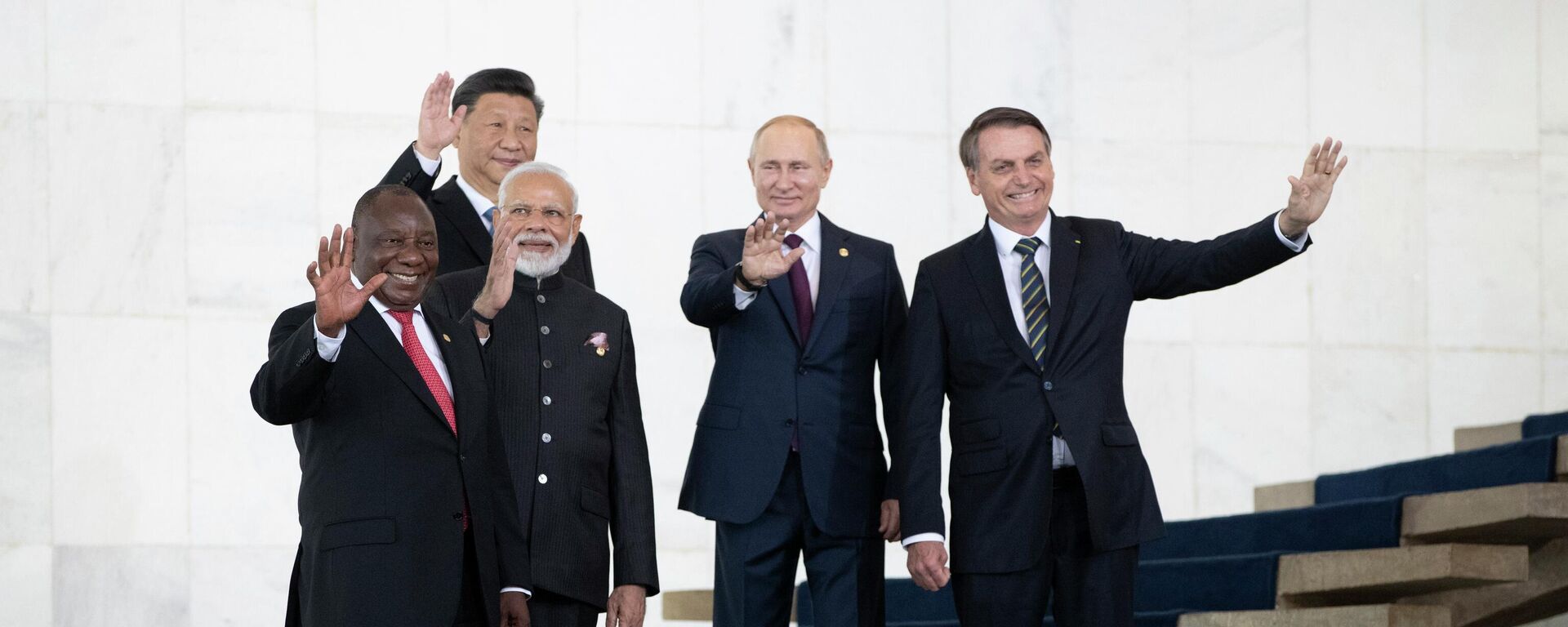 Os líderes do BRICS, em 14 de novembro de 2019.  - Sputnik Brasil, 1920, 08.09.2022