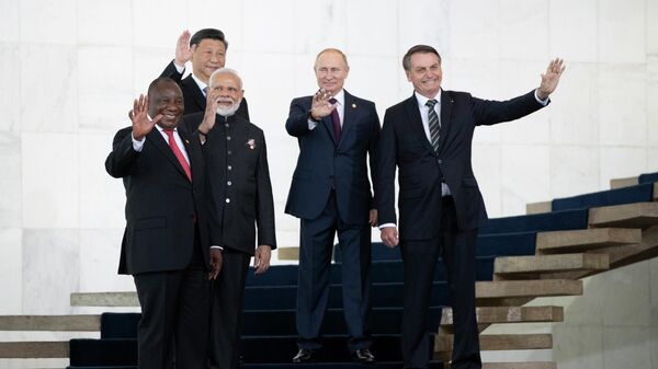 Os líderes do BRICS, em 14 de novembro de 2019.  - Sputnik Brasil