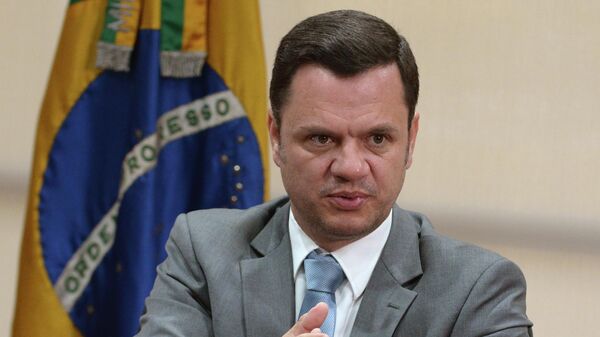Ministro Anderson Torres, em coletiva de imprensa com correspondentes estrangeiros, em 20 de maio de 2022 - Sputnik Brasil