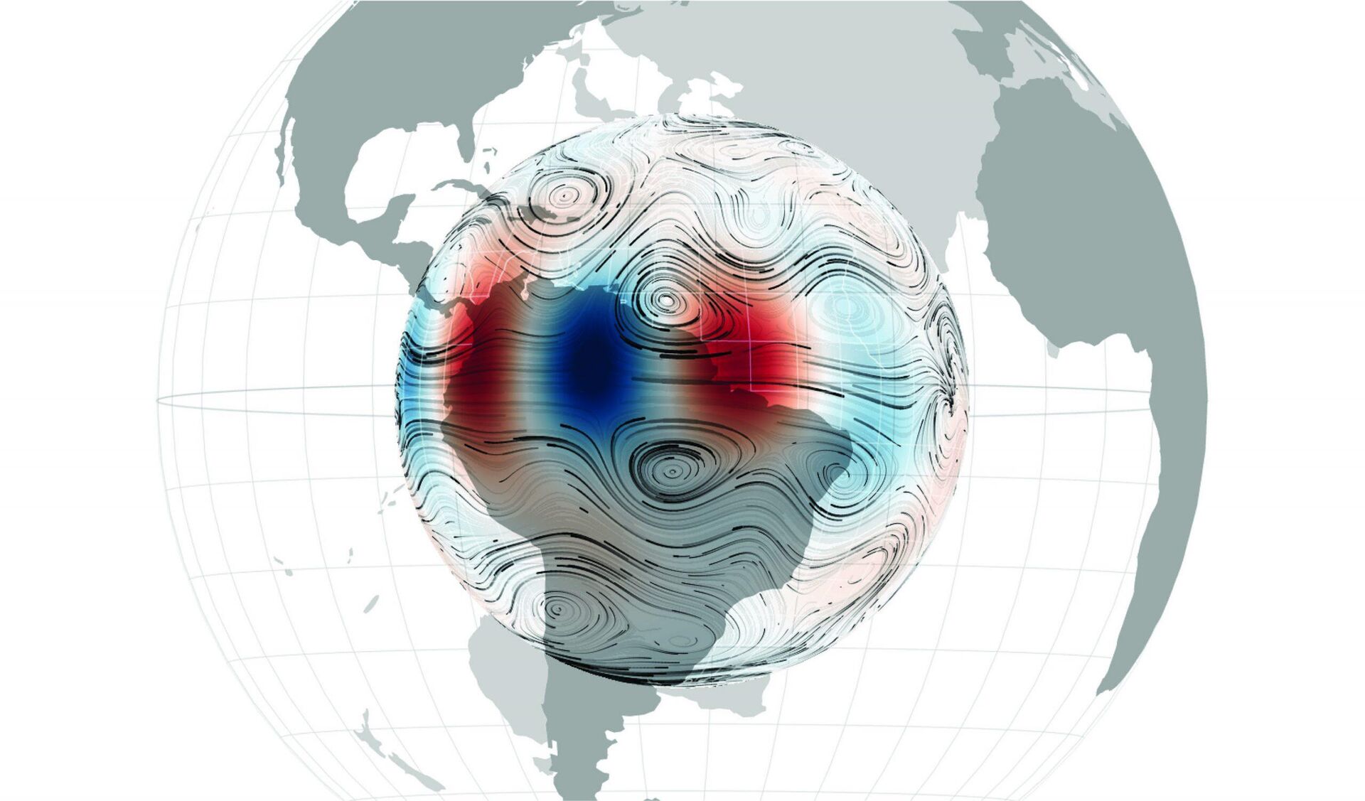 Representação das ondas no limite núcleo-manto do planeta Terra - Sputnik Brasil, 1920, 25.05.2022