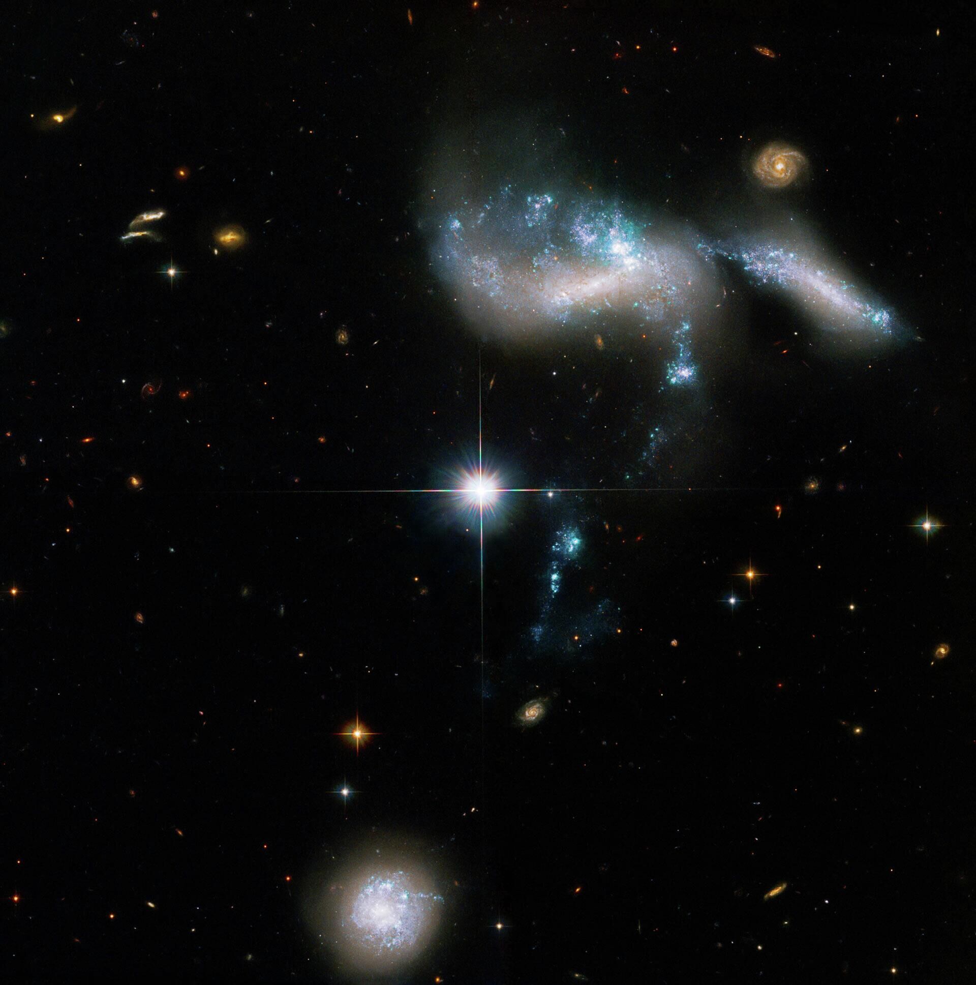 Quarteto de galáxias chamado Grupo Compacto de Hickson 31 (HCG 31) - Sputnik Brasil, 1920, 26.05.2022