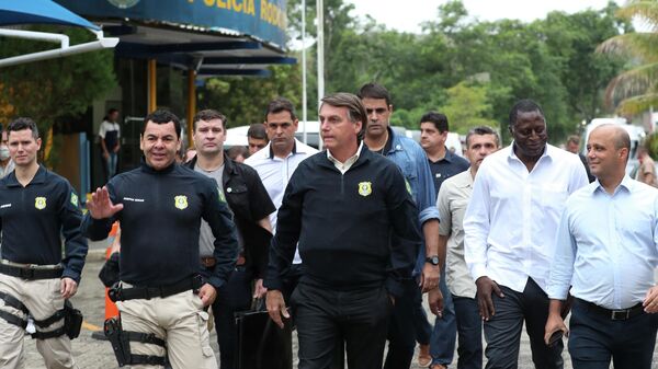 Visita de Jair Bolsonaro ao Posto da Polícia Rodoviária Federal (foto de arquivo) - Sputnik Brasil