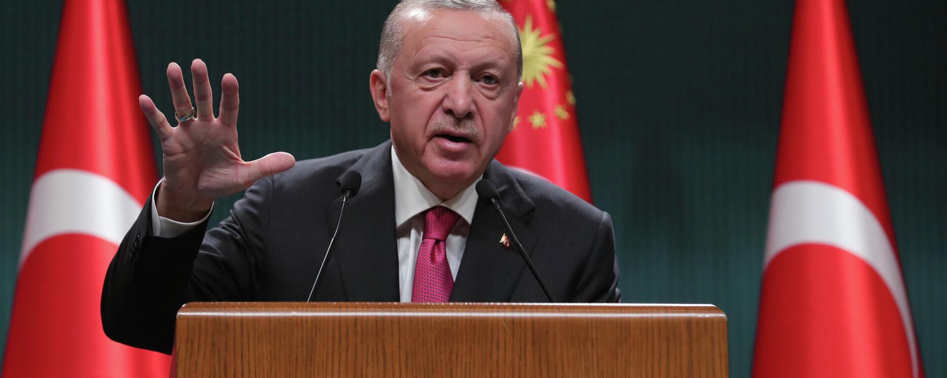 Recep Tayyip Erdogan, presidente turco, durante reunião de gabinete em Ancara, Turquia, 23 de maio de 2022 - Sputnik Brasil, 1920, 22.07.2022