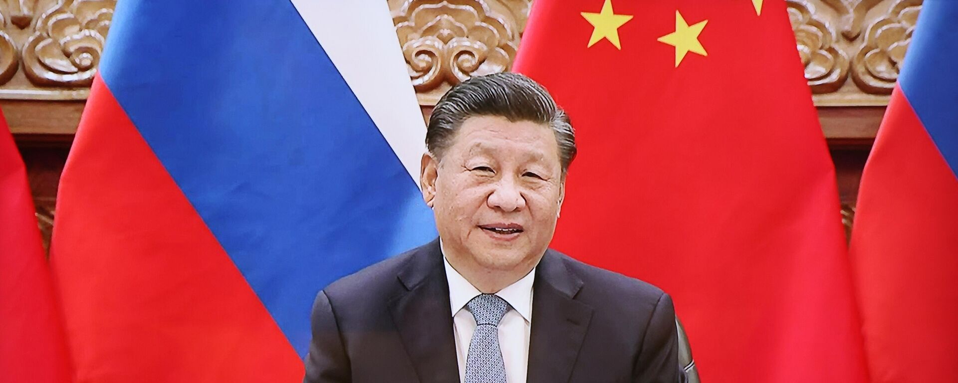 O presidente chinês, Xi Jinping, participa de reunião virtual com seu equivalente russo, Vladimir Putin, em 15 de dezembro de 2021 - Sputnik Brasil, 1920, 03.06.2022
