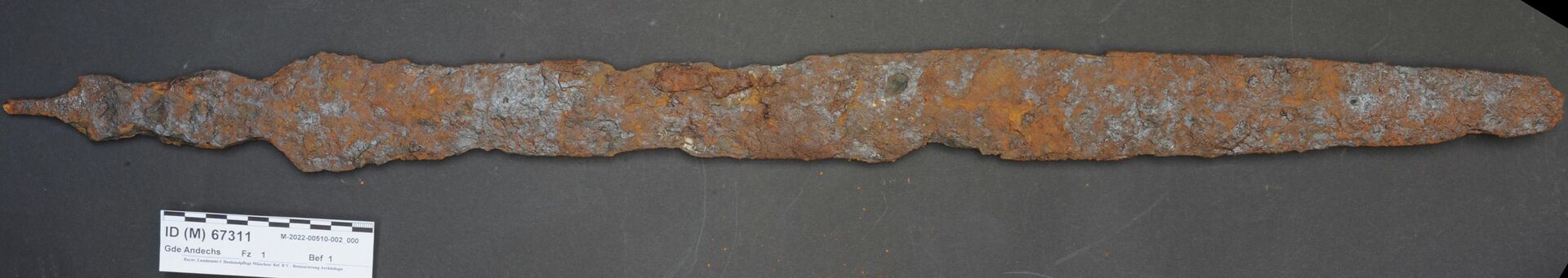 Espada do início da Idade do Ferro descoberta em Andechs, no sul da Alemanha - Sputnik Brasil, 1920, 06.06.2022