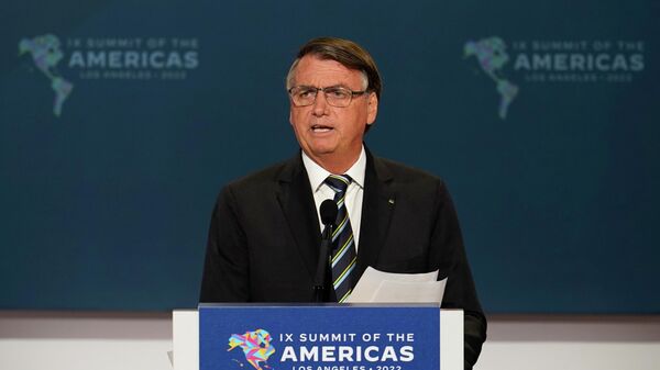 Presidente Jair Bolsonaro (PL) discursa na Cúpula das Américas, em 10 de junho de 2022 - Sputnik Brasil