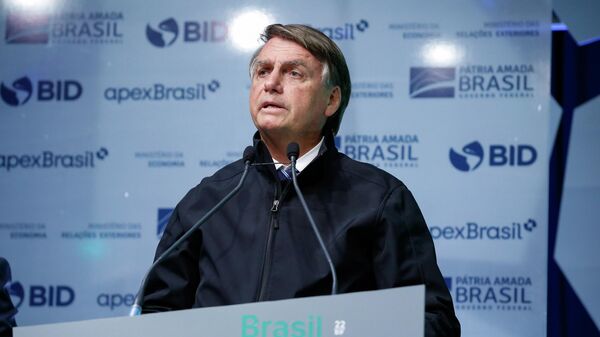 Jair Bolsonaro na abertura do Fórum de Investimentos Brasil 2022, 14 de junho de 2022 - Sputnik Brasil