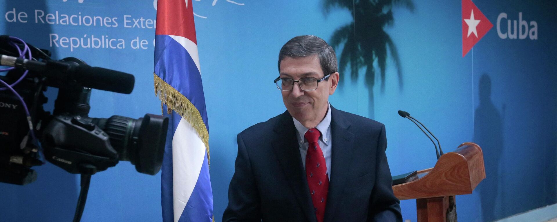 Bruno Rodríguez, ministro das Relações Exteriores cubano, após coletiva de imprensa em Havana, Cuba, 25 de abril de 2022 - Sputnik Brasil, 1920, 18.06.2022