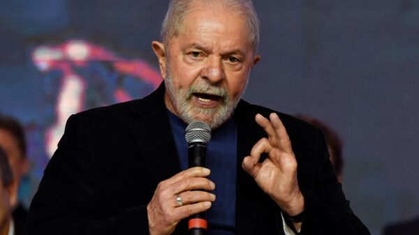 Ex-presidente Lula comparece ao congresso do PSB em Brasília, 28 de abril de 2022 - Sputnik Brasil