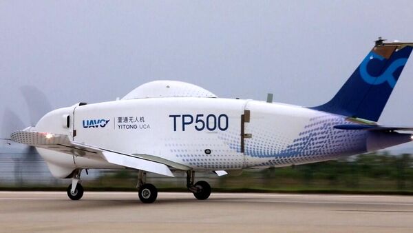 Avião de transporte não tripulado TP500 na China - Sputnik Brasil