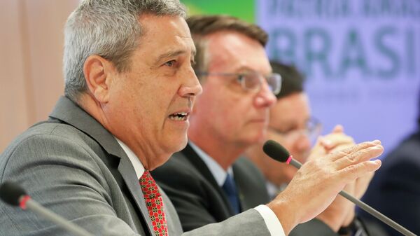 Walter Braga Netto em reunião com Vice-Presidente da República, Ministros e Presidentes de Bancos. - Sputnik Brasil