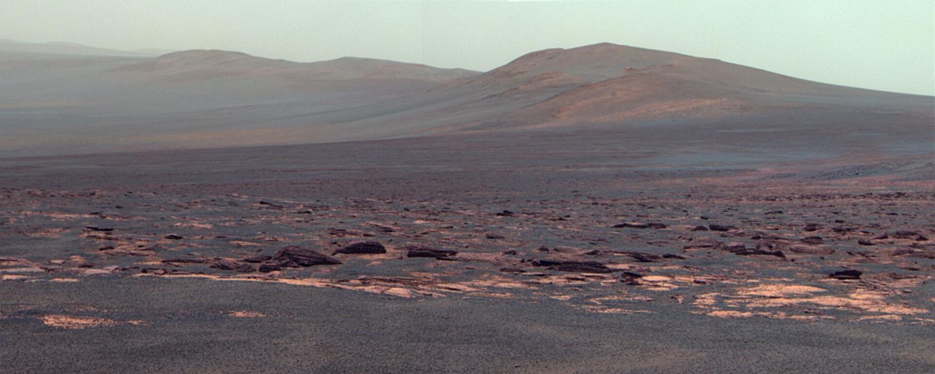Borda Oeste da Cratera Endeavour em Marte, em falsa cor - Sputnik Brasil, 1920, 28.06.2022