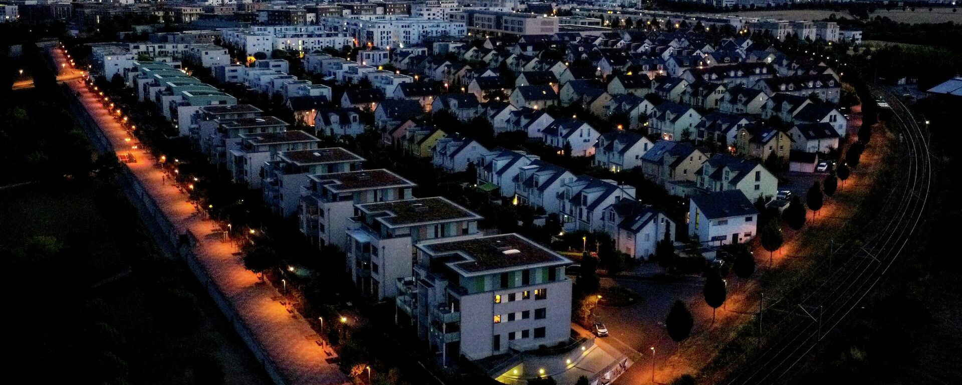 Apartamentos e casas residenciais aquecidas com gás são em Frankfurt, Alemanha, 12 de julho de 2022 - Sputnik Brasil, 1920, 26.07.2022