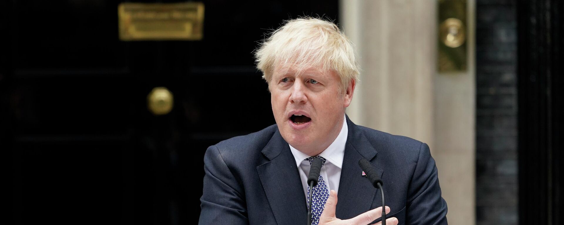 O então primeiro-ministro do Reino Unido, Boris Johnson, renuncia ao cargo, em 7 de julho de 2022 - Sputnik Brasil, 1920, 17.03.2023