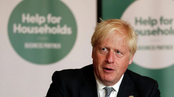 Boris Johnson, primeiro-ministro britânico, fala com líderes empresariais em Downing Street, Londres, Reino Unido, 21 de julho de 2022 - Sputnik Brasil
