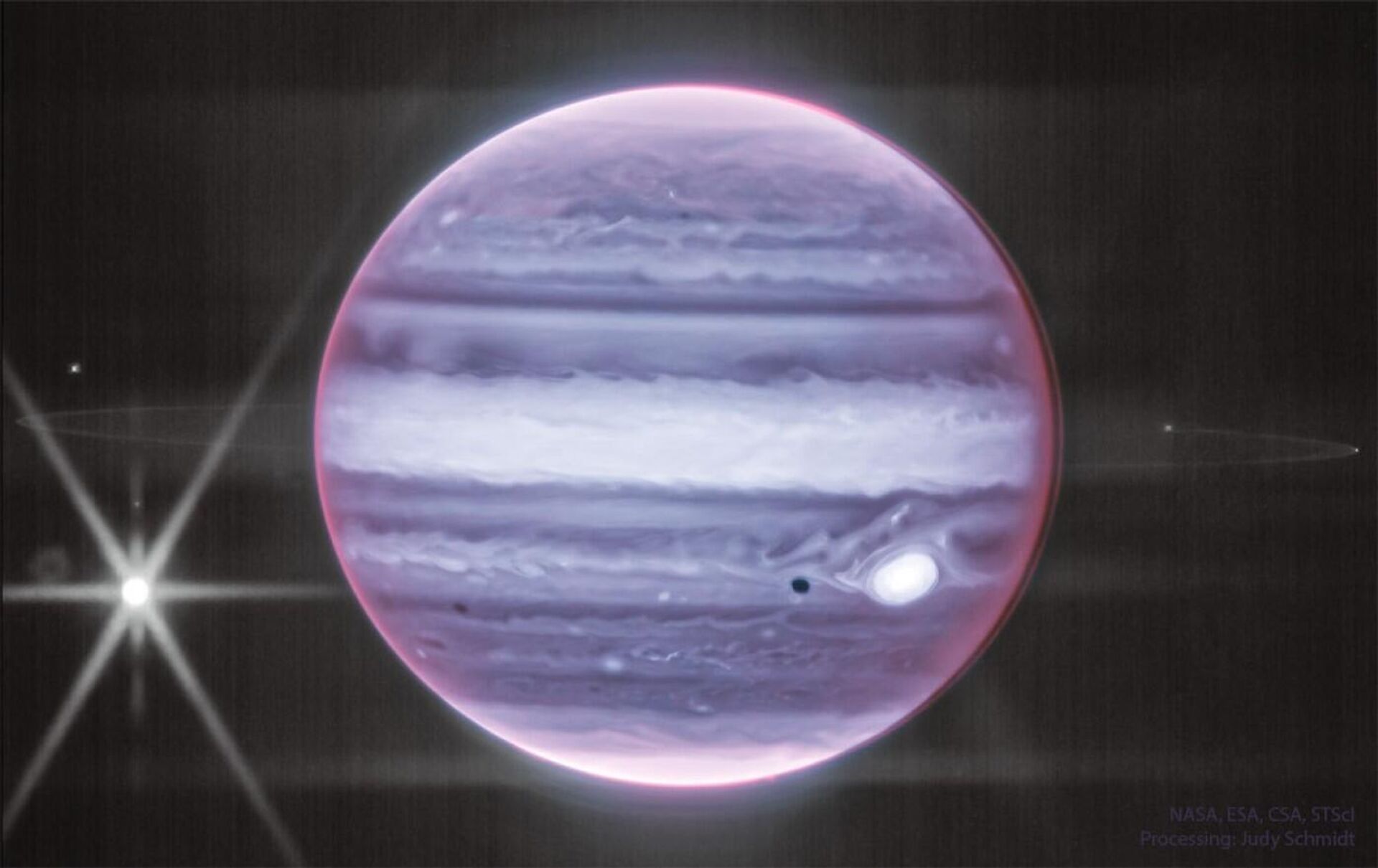 Um dos anéis tênues de Júpiter pode ser visto nesta imagem infravermelha - Sputnik Brasil, 1920, 25.07.2022