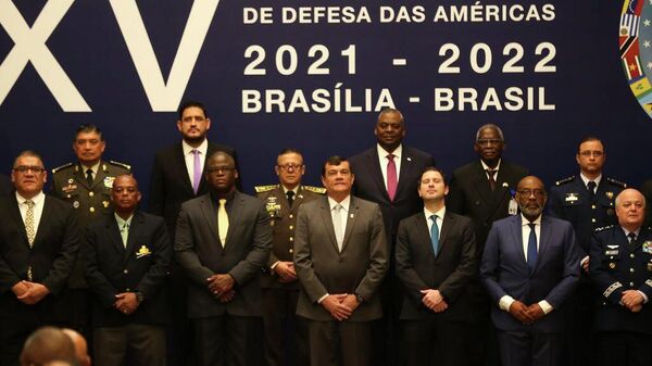 Abertura da XV Conferência de Ministros de Defesa das Américas - Sputnik Brasil