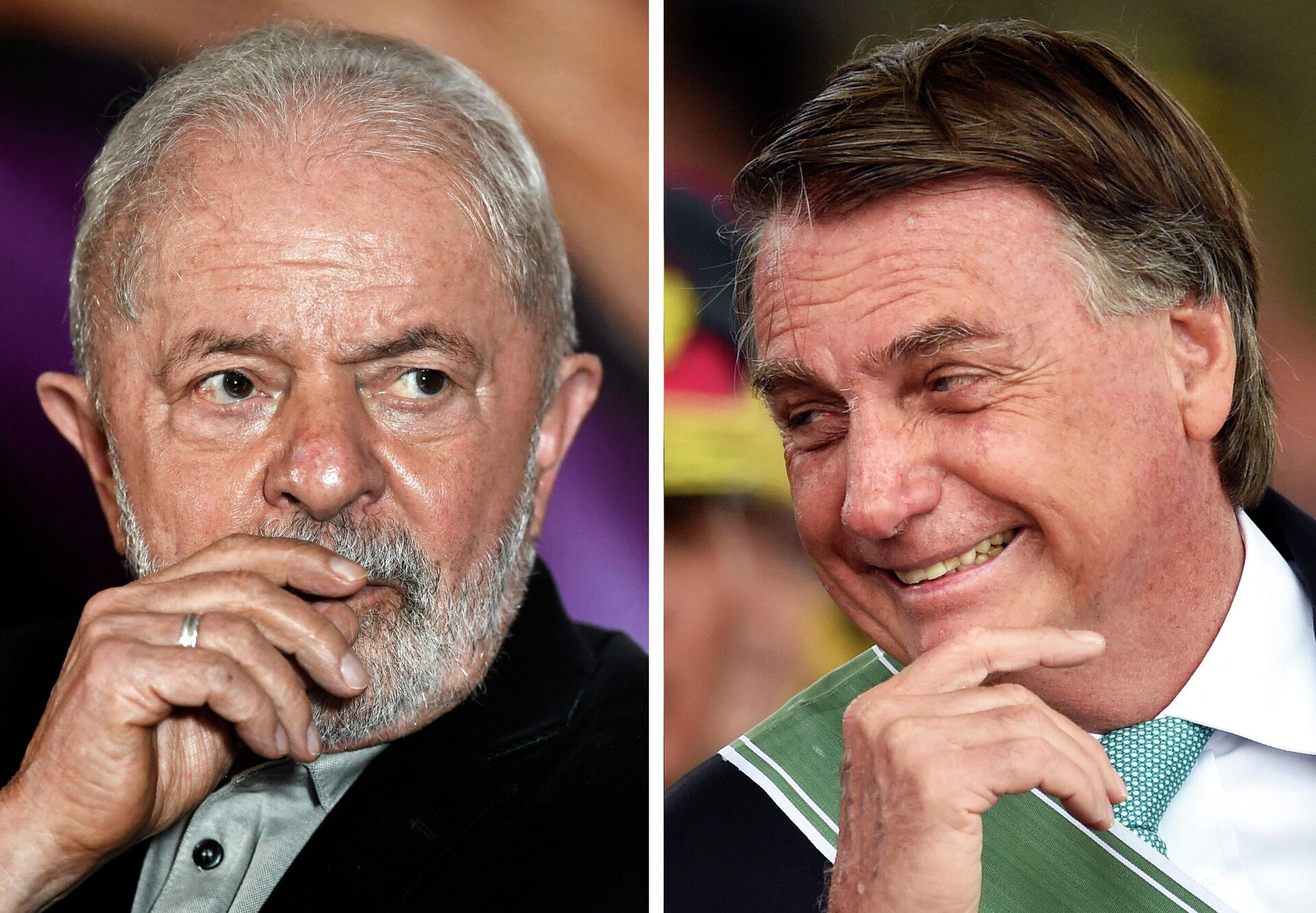 Combinação de fotos mostra o ex-presidente Lula e o atual presidente Jair Bolsonaro - Sputnik Brasil, 1920, 30.08.2022