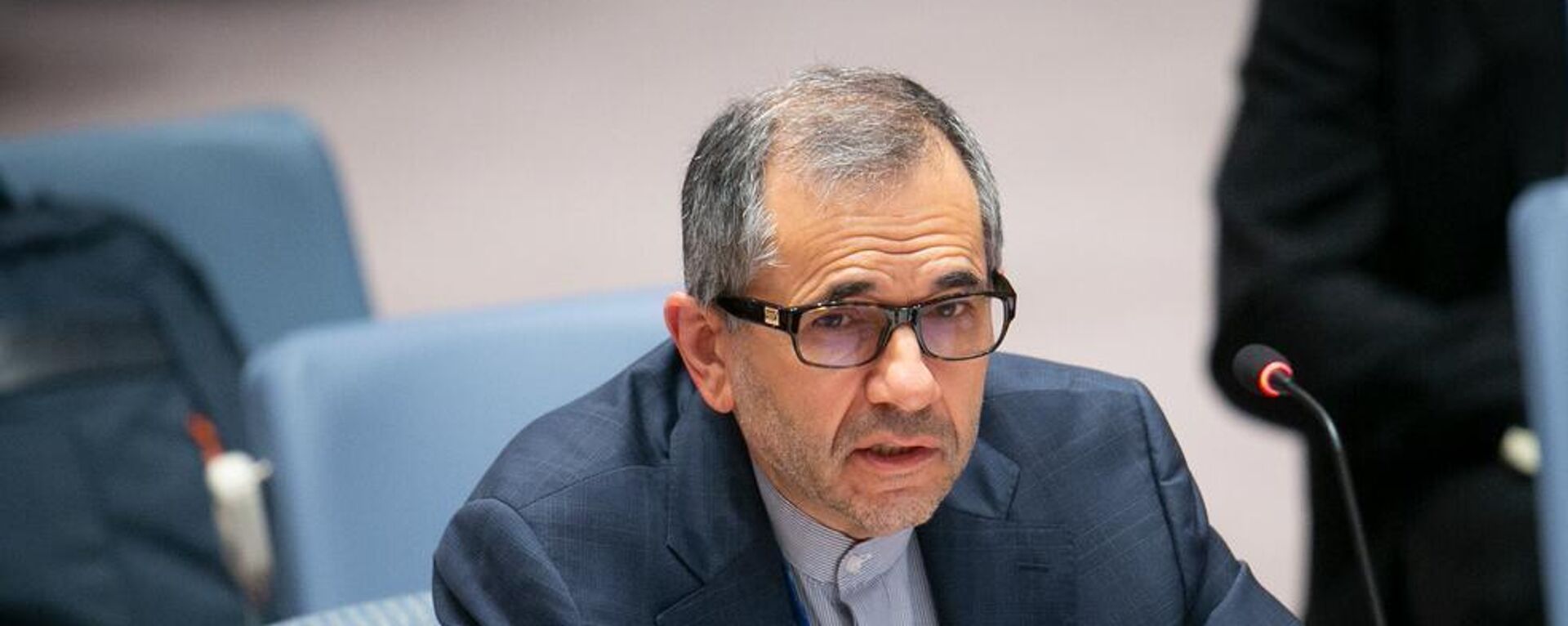 Majid Takht Ravanchi, representante do Irã na ONU, durante reunião do Conselho de Segurança - Sputnik Brasil, 1920, 03.08.2022