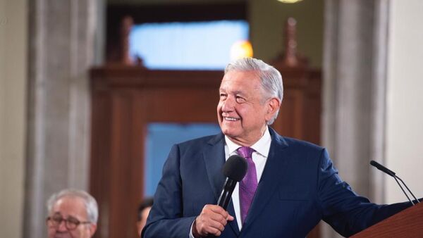 O Presidente do México, Andrés Manuel López Obrador - Sputnik Brasil