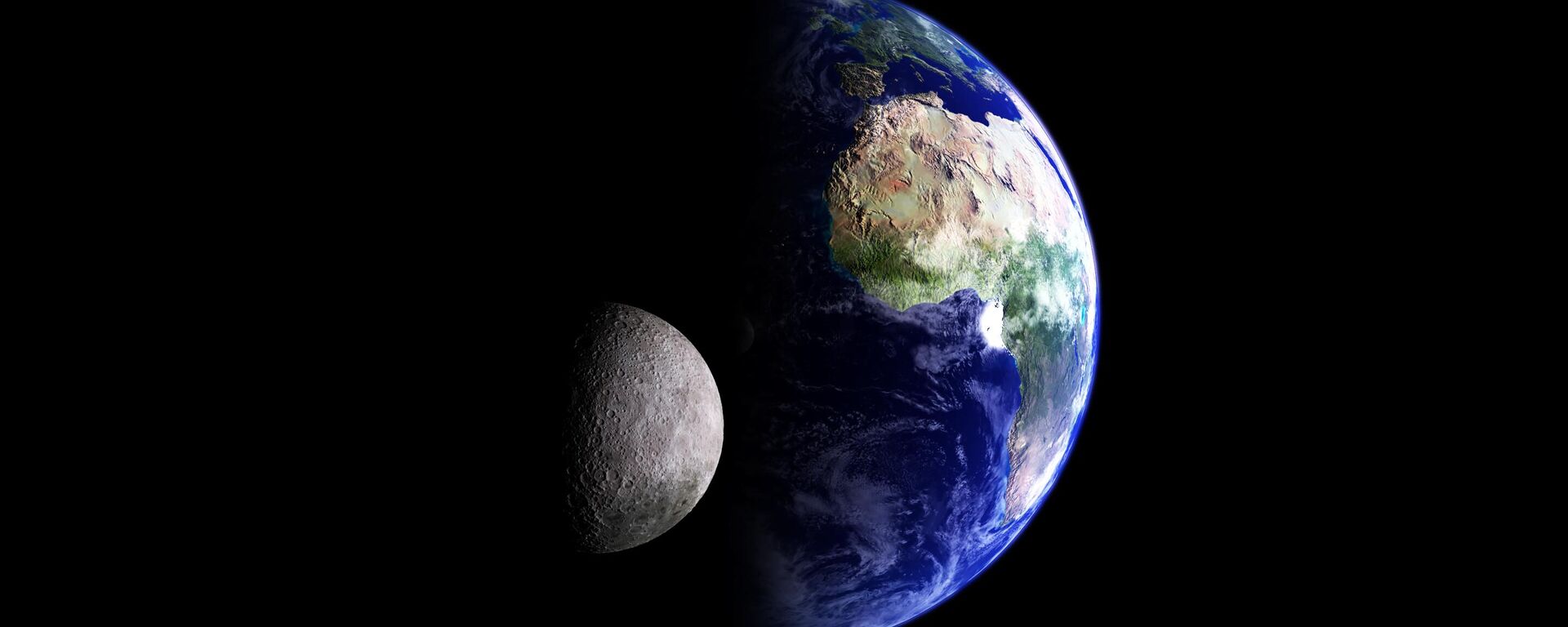 Lua e Terra (imagem referencial) - Sputnik Brasil, 1920, 06.02.2023