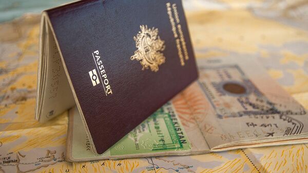 Visto em passaporte (imagem de referência) - Sputnik Brasil