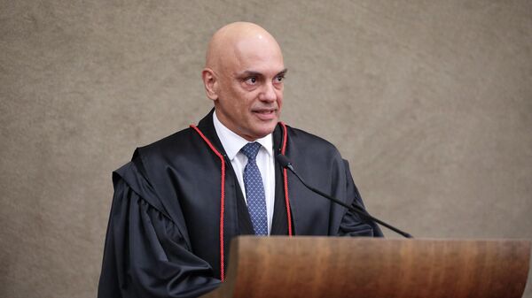 O ministro do Supremo Tribunal Federal (STF) Alexandre de Moraes toma posse como presidente do Tribunal Superior Eleitoral (TSE) - Sputnik Brasil