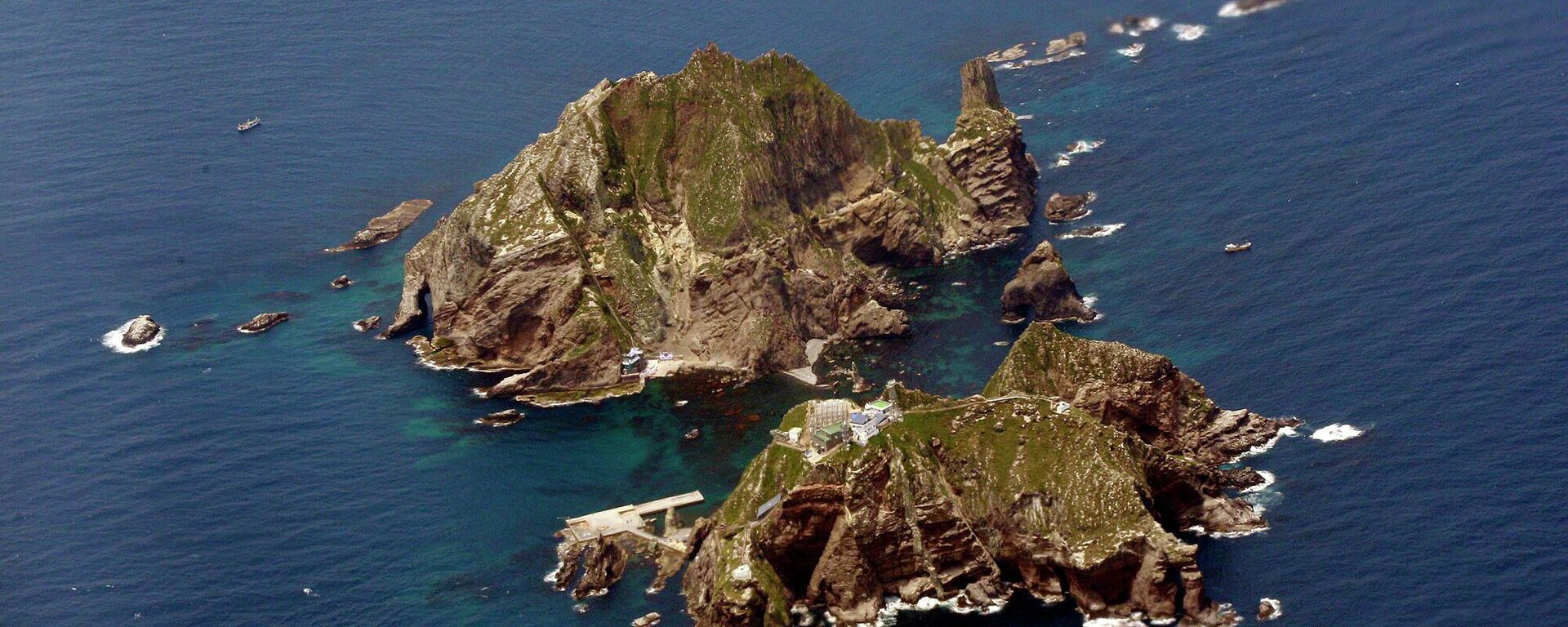 Rochedos de Liancourt, também conhecidos como ilhas Dokdo na Coreia do Sul, ou ilhas Takeshima no Japão (foto de arquivo) - Sputnik Brasil, 1920, 19.08.2022