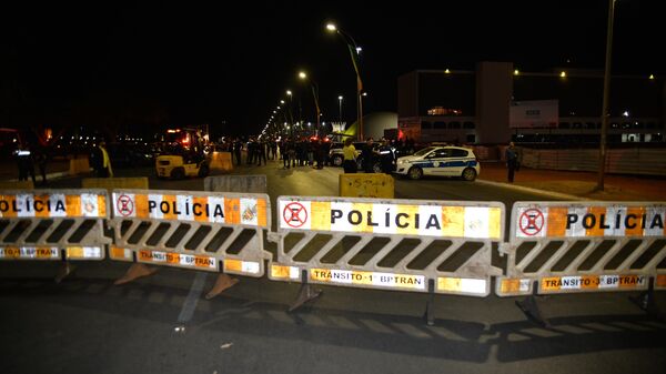 Bloqueio realizado pela polícia na Esplanada dos Ministérios, em Brasília, em 5 de setembro de 2022 - Sputnik Brasil