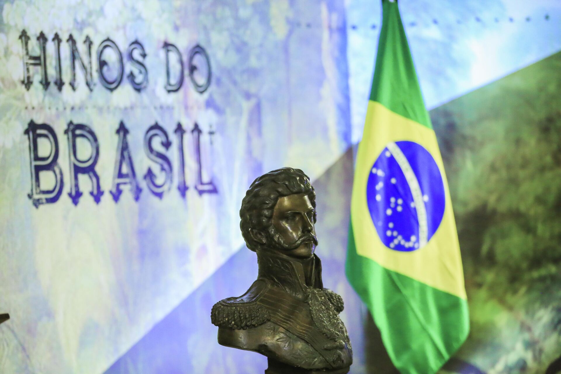 Busto de Dom Pedro I na Exposição do Bicentenário no Planalto, 5 de setembro de 2022 - Sputnik Brasil, 1920, 06.09.2022
