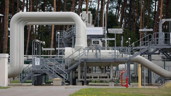 Instalações de recepção e distribuição de gás natural da rede de gasodutos Gascade em Lubmin, Alemanha, perto da fronteira com a Polônia, 30 de agosto de 2022 - Sputnik Brasil