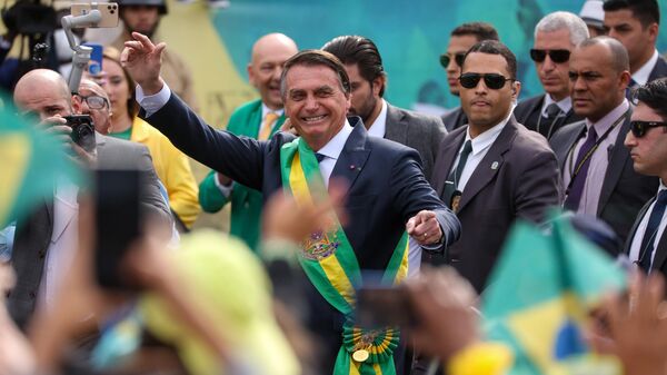 O presidente Jair Bolsonaro participa de Desfile Cívico-Militar para o 7 de Setembro em Brasília  - Sputnik Brasil