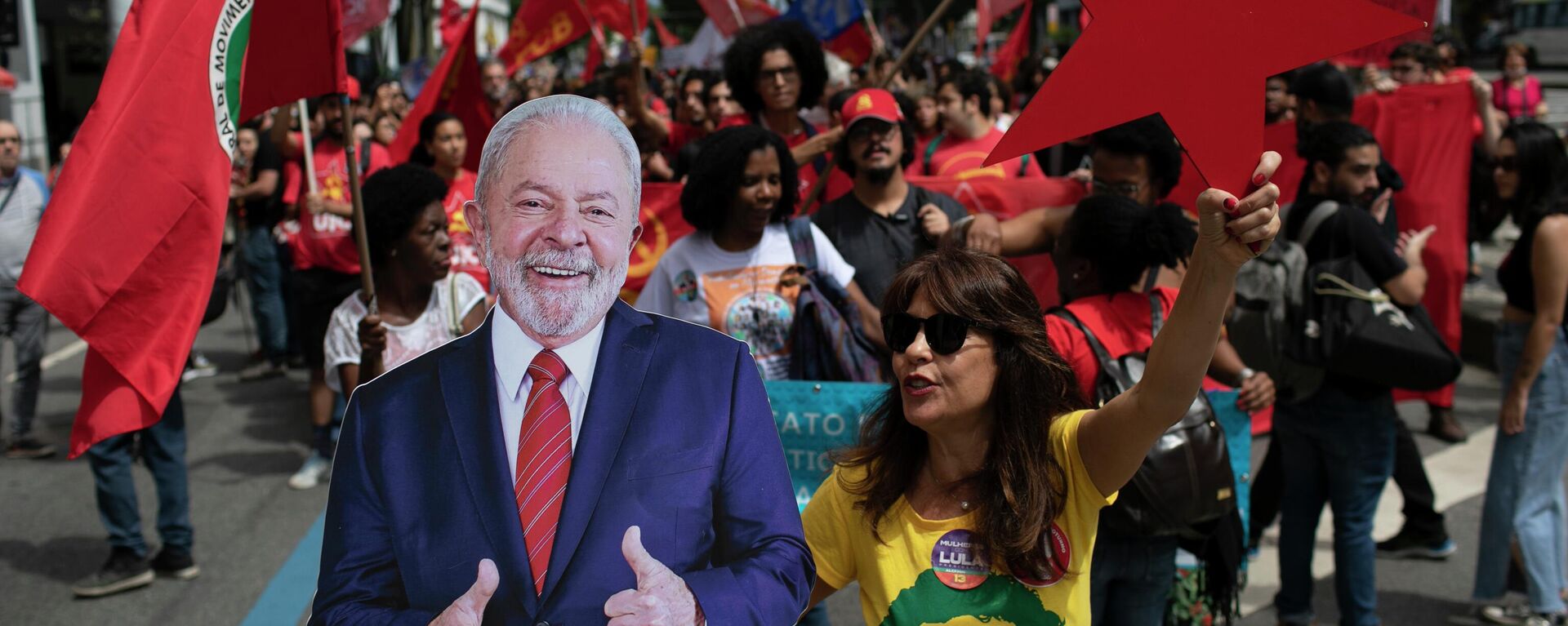Apoiadores do ex-presidente Lula celebram o Dia da Independência, Rio de Janeiro, 7 de setembro de 2022 - Sputnik Brasil, 1920, 26.10.2022