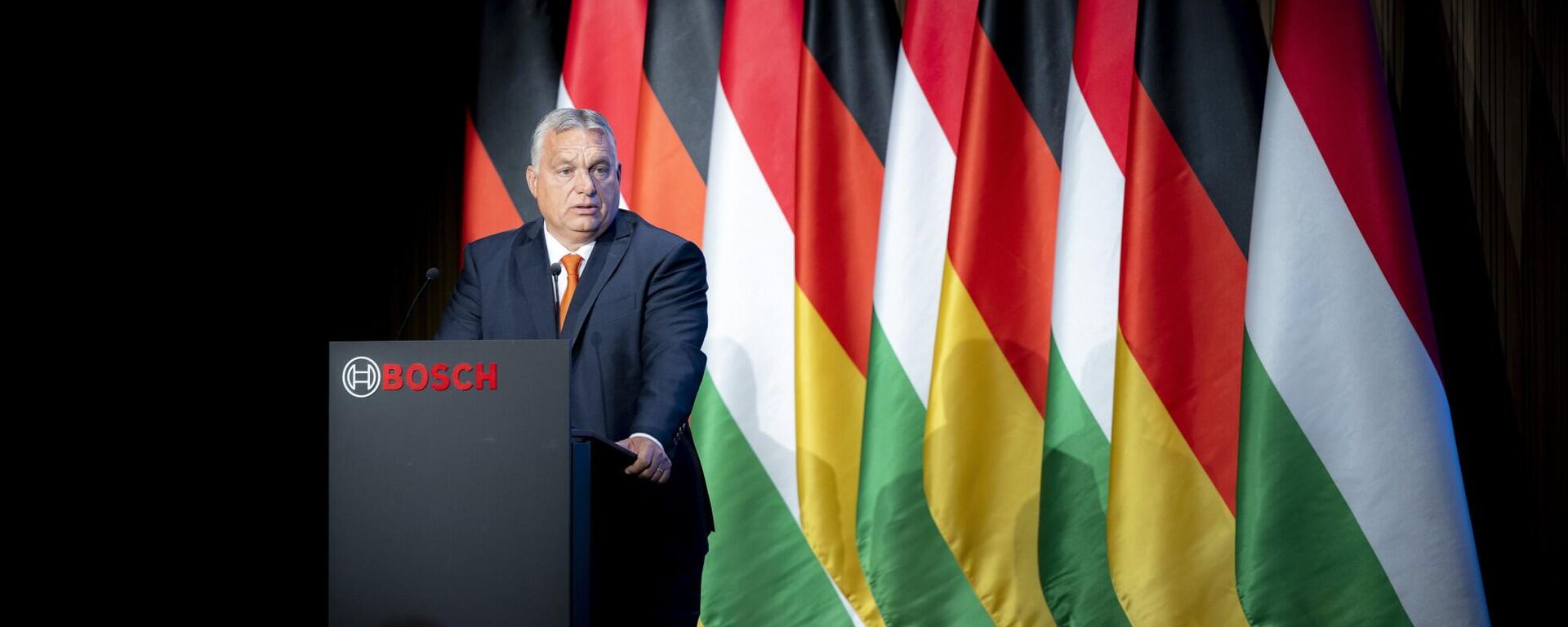 O primeiro-ministro húngaro, Viktor Orbán, discursa no Campus de Inovação Bosch de Budapeste, 8 de setembro de 2022 - Sputnik Brasil, 1920, 08.09.2022