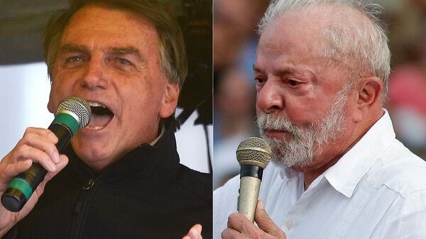 O presidente Jair Bolsonaro (PL) e o ex-presidente Luiz Inácio Lula da Silva (PT) - Sputnik Brasil