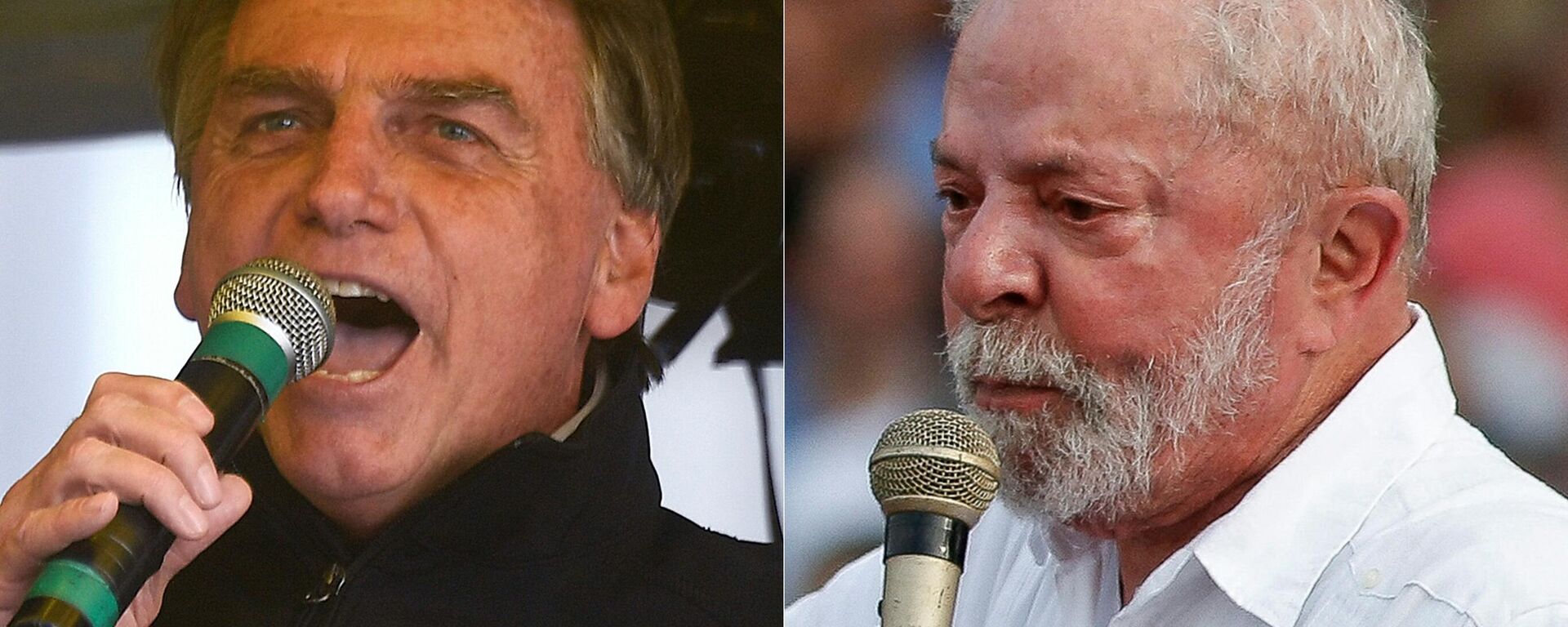O presidente Jair Bolsonaro (PL) e o ex-presidente Luiz Inácio Lula da Silva (PT) - Sputnik Brasil, 1920, 09.09.2022