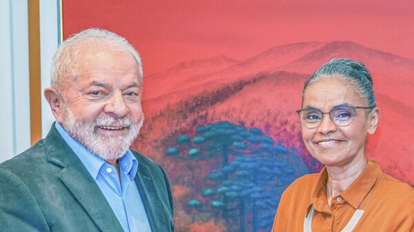 O ex-presidente Luiz Inácio Lula da Silva (PT) recebe propostas da ex-ministra Marina Silva (Rede) - Sputnik Brasil