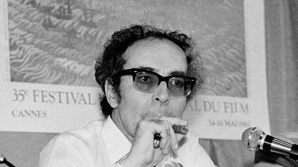 O cineasta francês Jean-Luc Godard durante o Festival de Cannes, na França, em 25 de maio de 1982 - Sputnik Brasil